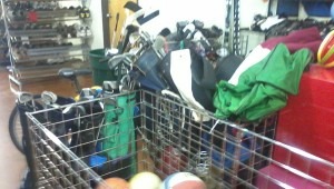 A Precious Child maintains an ongoing supply of free sports equipment for its clients at its Broomfield, Colo., warehouse. (Marrton Dormish). 