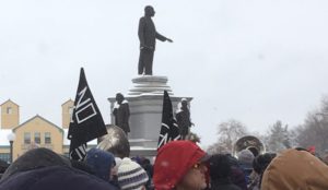 Marchers gather in celebratin of Dr. Martin Luther King, Jr.'s birthday in Denver's City Park on Monday, Jan. 16. (Marrton Dormish)